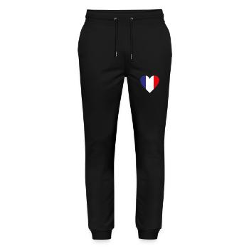 France - Stanley/Stella Mover Unisex Organic Jogging Trousers - black - Front - Marisol (170cm) & Nik (191cm)