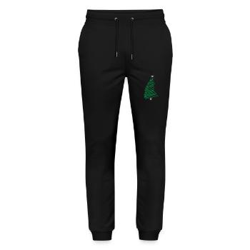 Christmas tree - Stanley/Stella Mover Unisex Organic Jogging Trousers - black - Front - Marisol (170cm) & Nik (191cm)