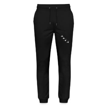 Sterne - Stanley/Stella Unisex Bio Jogginghose Mover  - Schwarz - Vorne - Marisol (170cm) & Nik (191cm)