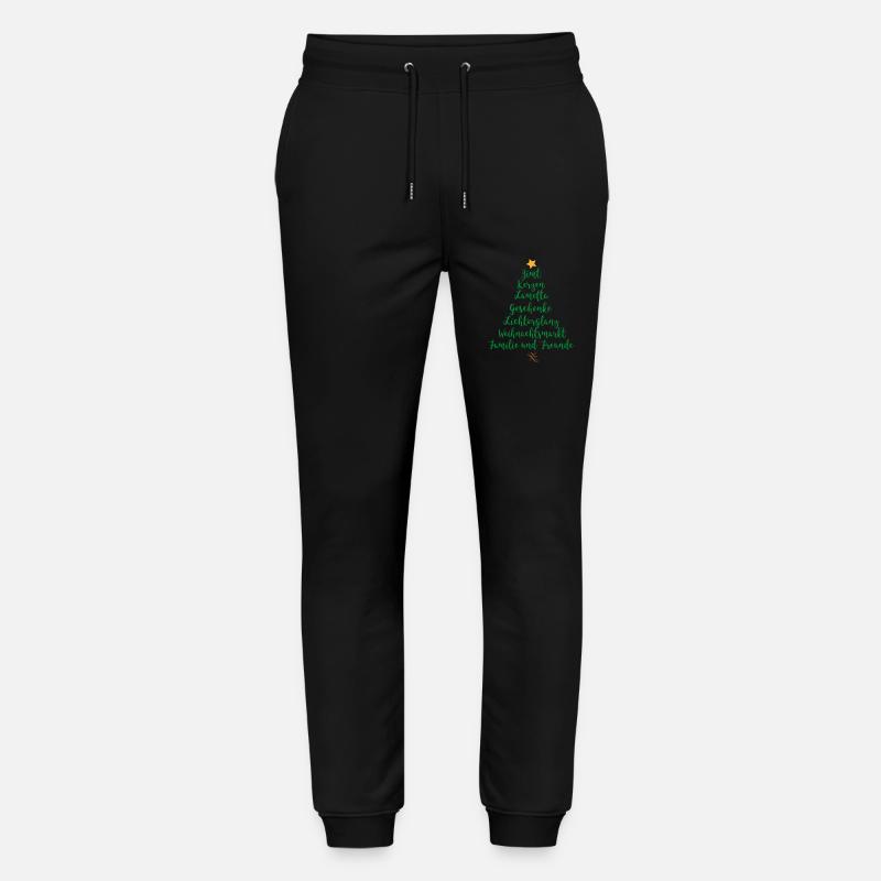 Christmas - Stanley/Stella Mover Unisex Organic Jogging Trousers - black