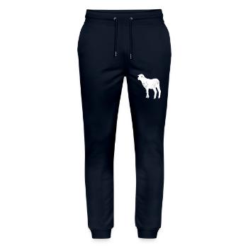 Sheep - Stanley/Stella Mover Unisex Organic Jogging Trousers - navy - Front - Marisol (170cm) & Nik (191cm)