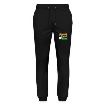 Chinchilla - Stanley/Stella Mover Unisex Organic Jogging Trousers - black - Front - Marisol (170cm) & Nik (191cm)