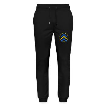 Down Syndrome Chromosome Trisomy 21 Awareness 321 - Stanley/Stella Mover Unisex Organic Jogging Trousers - black - Front - Marisol (170cm) & Nik (191cm)
