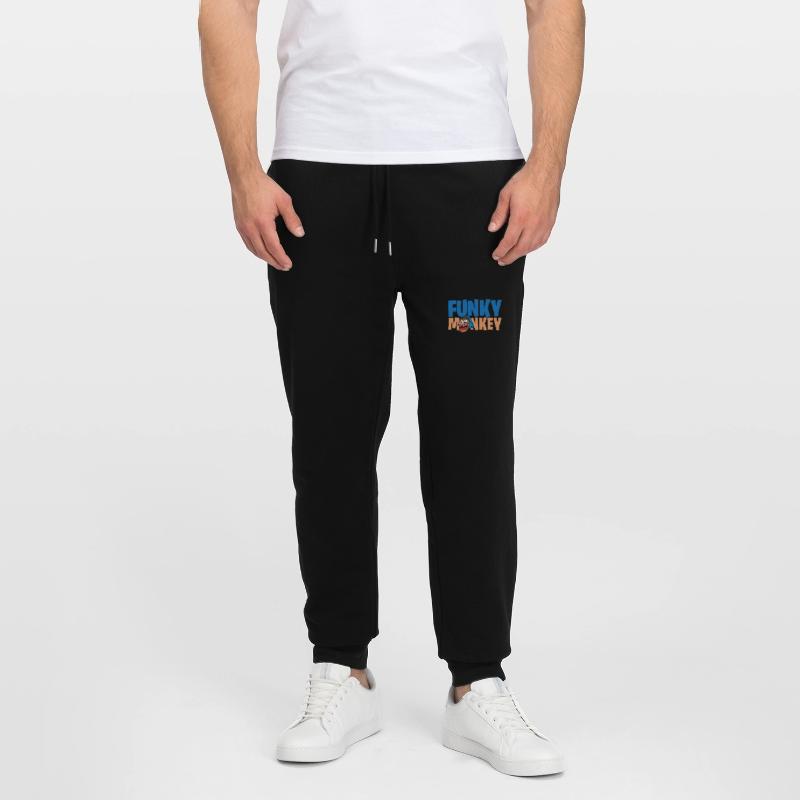 Funky Monkey Monkey HeadhoerEr Gift Stanley/Stella Mover Unisex Organic Jogging Trousers