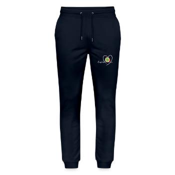 Sushi - Stanley/Stella Mover Unisex Organic Jogging Trousers - navy - Front - Marisol (170cm) & Nik (191cm)