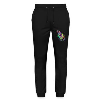 Cello Double Bass Classical Music Teacher Symphony - Stanley/Stella Mover Unisex Organic Jogging Trousers - black - Front - Marisol (170cm) & Nik (191cm)