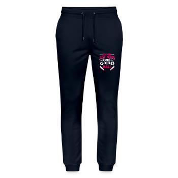 Flipper Pinball Flipperautomat Flipperhebel Game - Stanley/Stella Unisex Bio Jogginghose Mover  - Navy - Vorne - Marisol (170cm) & Nik (191cm)