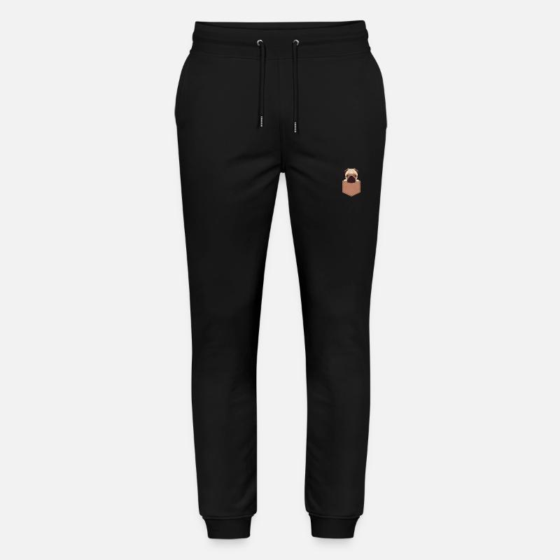 Mops - Stanley/Stella Unisex Bio Jogginghose Mover  - Schwarz