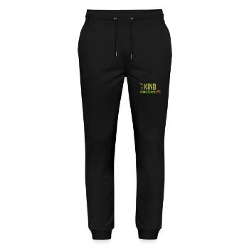 Be Kind to animals - Sei nett zu Tieren - Stanley/Stella Unisex Bio Jogginghose Mover  - Schwarz - Vorne - Marisol (170cm) & Nik (191cm)