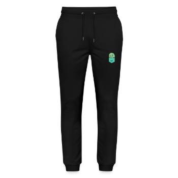 Triceratops - Stanley/Stella Unisex Bio Jogginghose Mover  - Schwarz - Vorne - Marisol (170cm) & Nik (191cm)