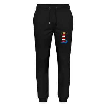 lighthouse - Stanley/Stella Mover Unisex Organic Jogging Trousers - black - Front - Marisol (170cm) & Nik (191cm)
