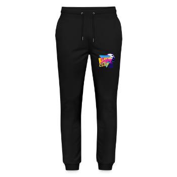80er party - Stanley/Stella Unisex Bio Jogginghose Mover  - Schwarz - Vorne - Marisol (170cm) & Nik (191cm)