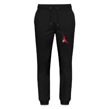 Pole dance dancer woman grunge look - Stanley/Stella Mover Unisex Organic Jogging Trousers - black - Front - Marisol (170cm) & Nik (191cm)