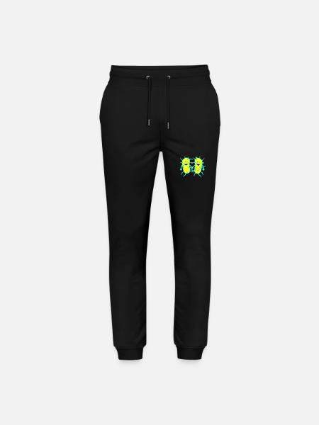 Bacteriën, ziektekiemen, virussen, ziekte, pest, griep - Stanley/Stella uniseks bio joggingbroek Mover - zwart