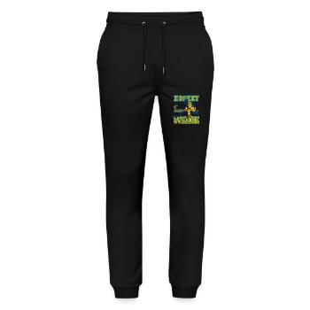 Sweden, ice hockey - Stanley/Stella Mover Unisex Organic Jogging Trousers - black - Front - Marisol (170cm) & Nik (191cm)