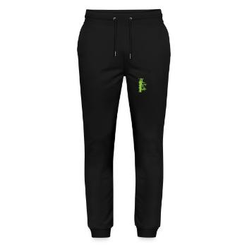 Forêt de bambous en Asie Sweet Grass - Pantalon de jogging bio MOVER Stanley/Stella unisexe - noir - Devant - Marisol (170cm) & Nik (191cm)