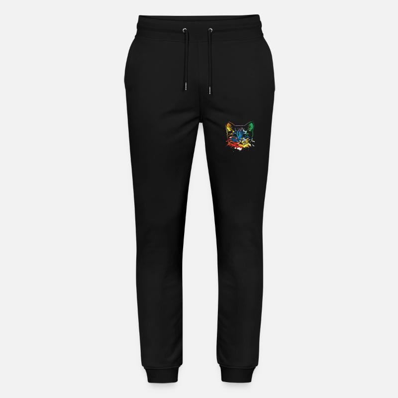 Chat pop art - Pantalon de jogging bio MOVER Stanley/Stella unisexe - noir
