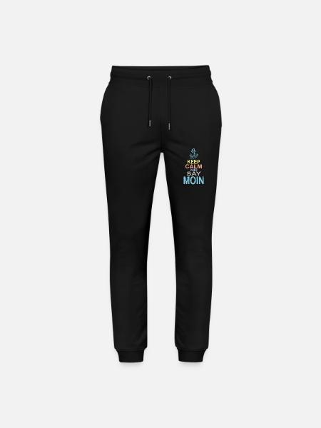 Keep Calm and say Moin - Stanley/Stella Mover Unisex Organic Jogging Trousers - black