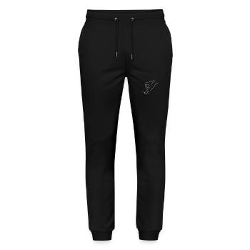 Looked in - Stanley/Stella Mover Unisex Organic Jogging Trousers - black - Front - Marisol (170cm) & Nik (191cm)
