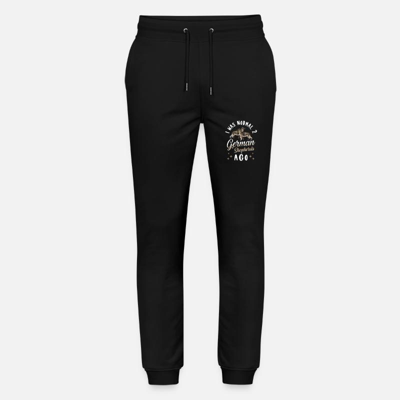 German shepherd sayings - Stanley/Stella Mover Unisex Organic Jogging Trousers - black