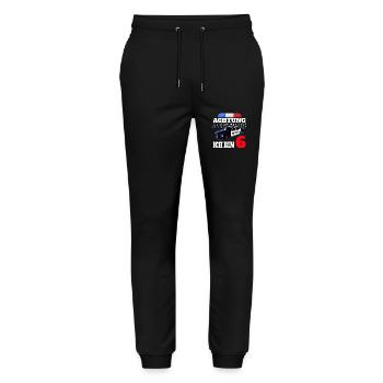 6 Geburtstag Polizei Polizeiauto Junge Geschenk - Stanley/Stella Unisex Bio Jogginghose Mover  - Schwarz - Vorne - Marisol (170cm) & Nik (191cm)