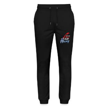Norwegen Therapie Skandinavien Spruch Geschenk - Stanley/Stella Unisex Bio Jogginghose Mover  - Schwarz - Vorne - Marisol (170cm) & Nik (191cm)