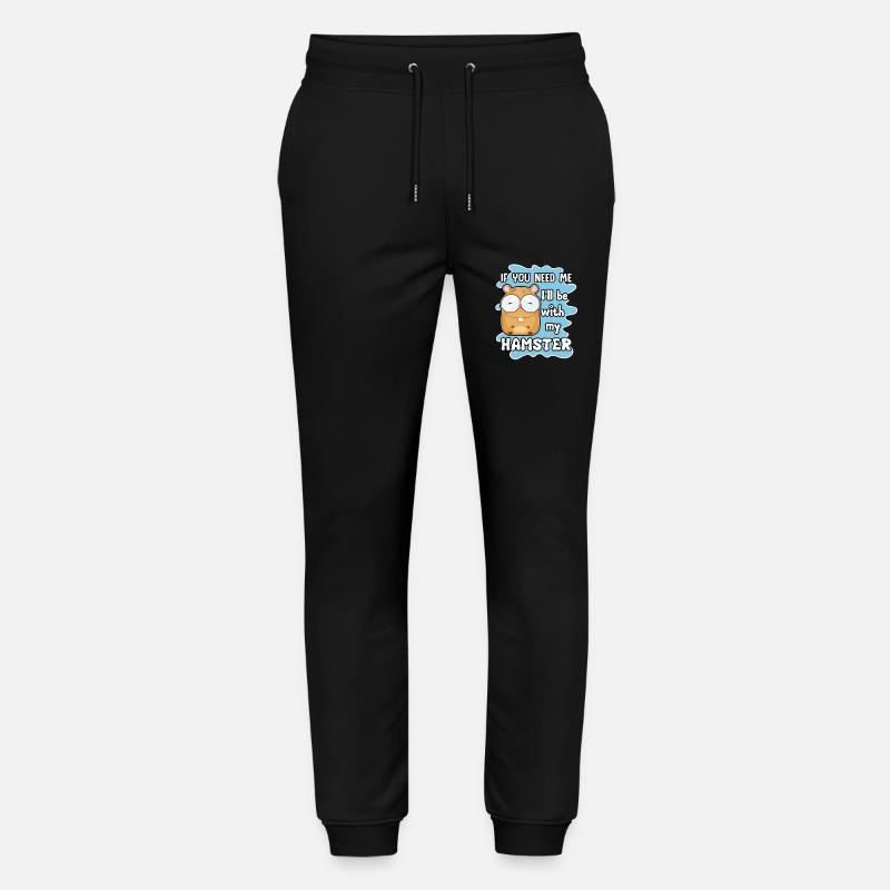 Hamster Ich werde mit meinem Hamster sein - Stanley/Stella Unisex Bio Jogginghose Mover  - Schwarz