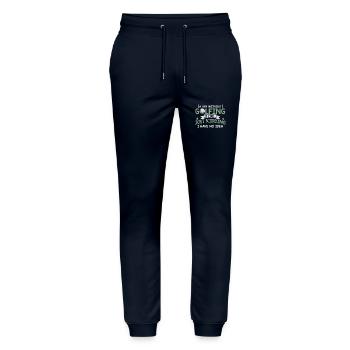 Golf Club | Golfer Golfers Gift Golf Course - Stanley/Stella Mover Unisex Organic Jogging Trousers - navy - Front - Marisol (170cm) & Nik (191cm)
