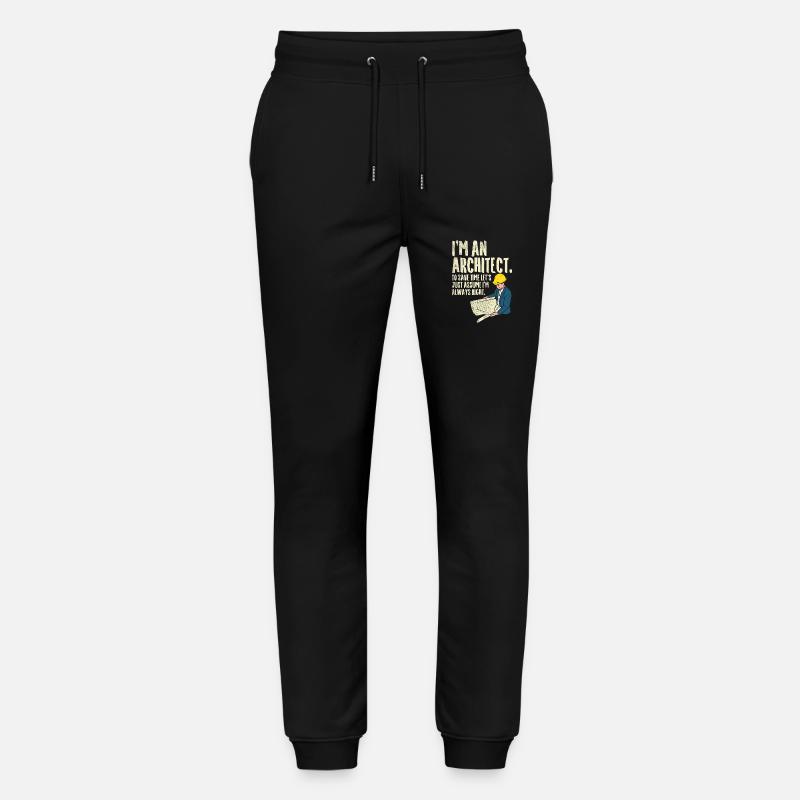Architect - I'm an Architect - Stanley/Stella Mover Unisex Organic Jogging Trousers - black