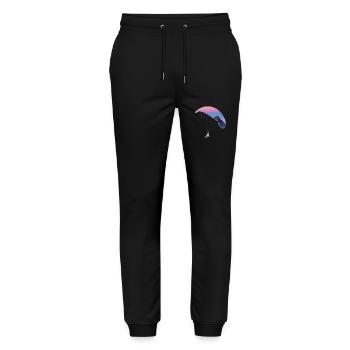 Gleitschirmfliegen - Stanley/Stella Unisex Bio Jogginghose Mover  - Schwarz - Vorne - Marisol (170cm) & Nik (191cm)