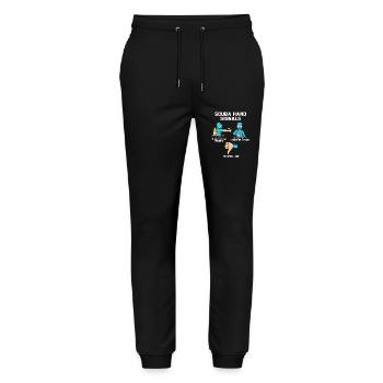 Diver Hand Sign Scuba Diving - Stanley/Stella Mover Unisex Organic Jogging Trousers - black - Front - Marisol (170cm) & Nik (191cm)
