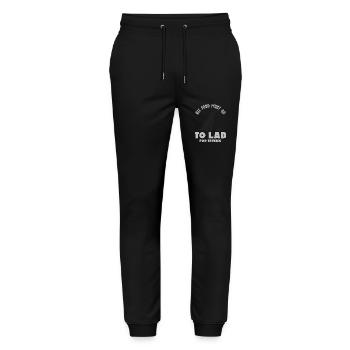 Labrador, Labrador Dog , Agility, - Stanley/Stella Mover Unisex Organic Jogging Trousers - black - Front - Marisol (170cm) & Nik (191cm)