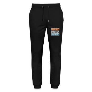 Uropa Retro - Stanley/Stella Unisex Bio Jogginghose Mover  - Schwarz - Vorne - Marisol (170cm) & Nik (191cm)