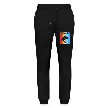 gecko - Stanley/Stella Mover Unisex Organic Jogging Trousers - black - Front - Marisol (170cm) & Nik (191cm)