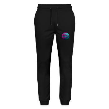 Gaming Gamer Zocken Team Duo Console Gift - Stanley/Stella Mover Unisex Organic Jogging Trousers - black - Front - Marisol (170cm) & Nik (191cm)