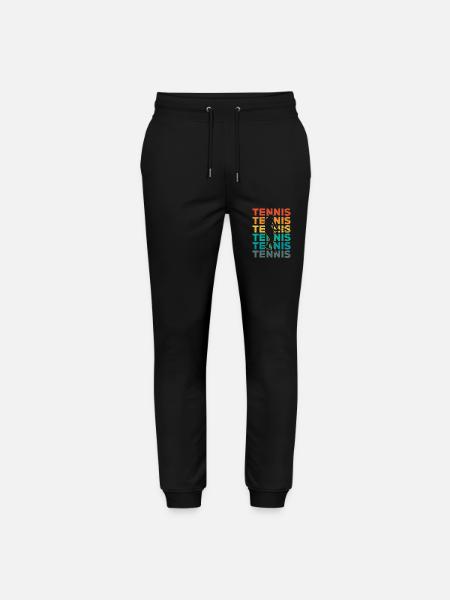 Tennis Retro - Stanley/Stella Unisex Bio Jogginghose Mover - Schwarz