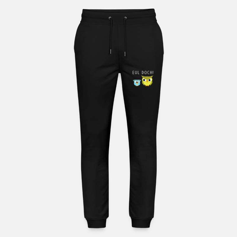 Eule lustig - Stanley/Stella Unisex Bio Jogginghose Mover  - Schwarz