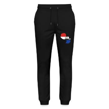 Paraguay Flag - Stanley/Stella Mover Unisex Organic Jogging Trousers - black - Front - Marisol (170cm) & Nik (191cm)