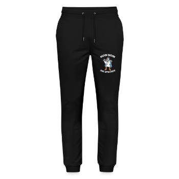 Moin Moin ihr Spacken Seemöwe Möwe Seemann Fitness - Stanley/Stella Unisex Bio Jogginghose Mover  - Schwarz - Vorne - Marisol (170cm) & Nik (191cm)
