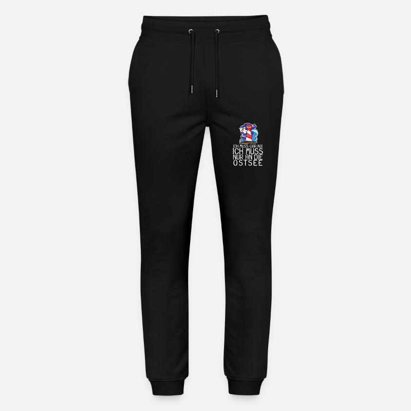 Ostsee Urlaub Geschenk - Stanley/Stella Unisex Bio Jogginghose Mover  - Schwarz