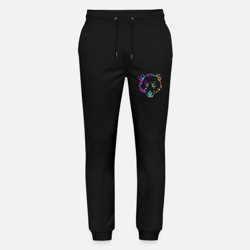 Bär marmoriert - Stanley/Stella Unisex Bio Jogginghose Mover  - Schwarz
