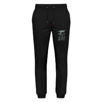 Turtle spirit animal - Stanley/Stella Mover Unisex Organic Jogging Trousers - black - Front - Marisol (170cm) & Nik (191cm)