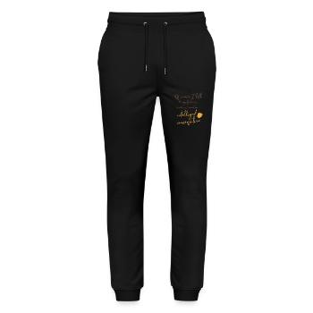 Of Course I Speak To MySelf, Because I - Stanley/Stella Mover Unisex Organic Jogging Trousers - black - Front - Marisol (170cm) & Nik (191cm)