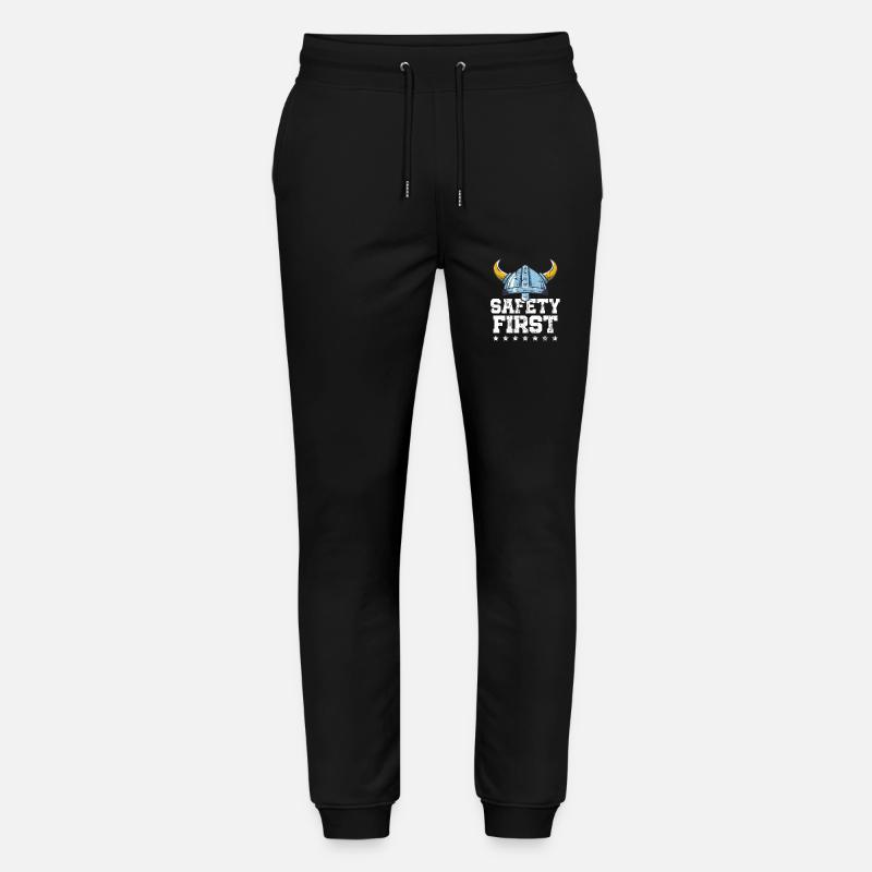 Schutzhelm Sicherheit Erstes schützendes Wikingergeschenk - Stanley/Stella Unisex Bio Jogginghose Mover  - Schwarz
