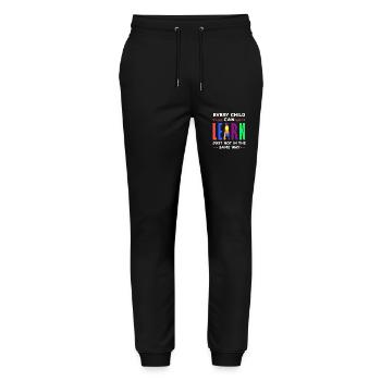 Sonderpädagogik Lehrer, Sonderpädagogik Lehrer - Stanley/Stella Unisex Bio Jogginghose Mover  - Schwarz - Vorne - Marisol (170cm) & Nik (191cm)