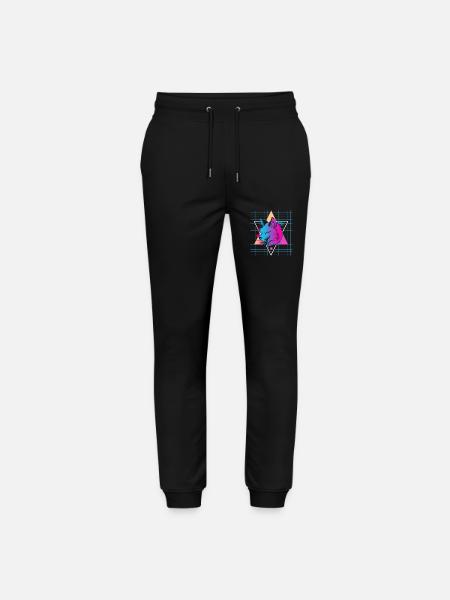 Japon Vaporwave Wolf - Pantalon de jogging bio MOVER Stanley/Stella unisexe - noir