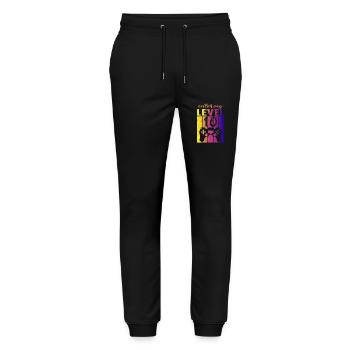Level 10 Gaming Controller 10th Birthday - Stanley/Stella Mover Unisex Organic Jogging Trousers - black - Front - Marisol (170cm) & Nik (191cm)