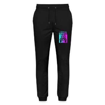 Level 30 Gaming Controller 30th Birthday - Stanley/Stella Mover Unisex Organic Jogging Trousers - black - Front - Marisol (170cm) & Nik (191cm)
