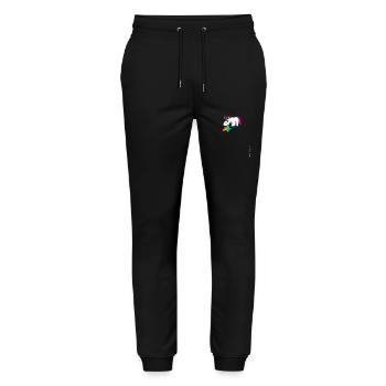 la licorne est nauséabonde et caca arc-en-ciel - Pantalon de jogging bio MOVER Stanley/Stella unisexe - noir - Devant - Marisol (170cm) & Nik (191cm)