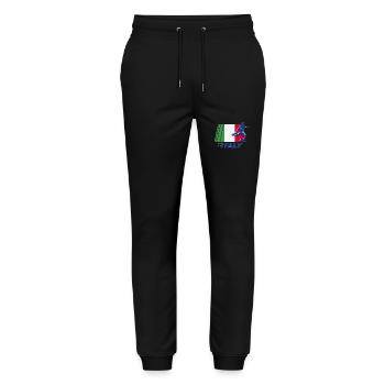 Fußball, Fußball Fußballfan, futbol, - Stanley/Stella Unisex Bio Jogginghose Mover  - Schwarz - Vorne - Marisol (170cm) & Nik (191cm)